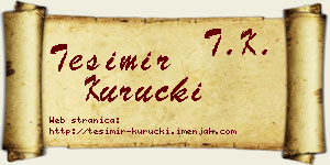 Tešimir Kuručki vizit kartica